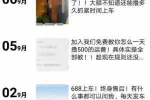 拼多多撸货撸运费项目，只做揭秘，勿操作！