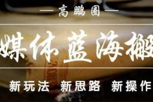 高鹏圈《自媒体蓝海搬运项目》单号收益每月基本都可以达到5000+可批量