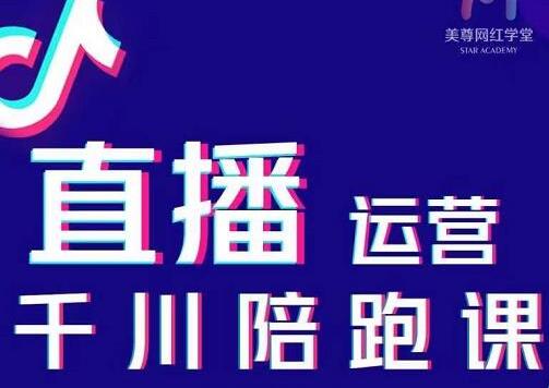 美尊《抖音直播运营千川系统课》直播​运营规划、起号、主播培养、千川投放等