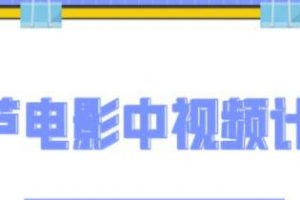 葫芦《抖音中视频电影解说教学》内含相关软件，背景音乐等