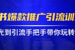 小红书怎么推广，小红书爆款推广引流训练课12.0，手把手带你玩转小红书