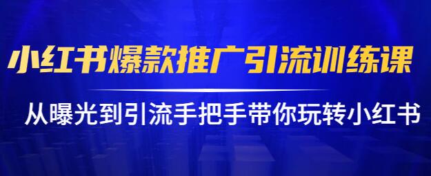 小红书怎么推广，小红书爆款推广引流训练课11.0，手把手带你玩转小红书