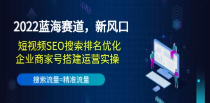 《短视频SEO搜索排名优化+企业号定位搭建运营实操》蓝海赛道，新风口