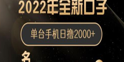 《全新口子京东小项目》手机批量搬砖玩法，一部手机日撸2000+