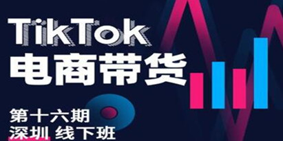 《TikTok电商带货》线下班第十六期（深圳站），从0到1带货出单