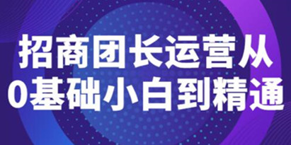 《招商团长运营》从0基础小白到精通