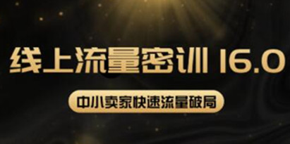 秋秋《线上流量密训16.0》暴力引流10W+中小卖家流量破局技巧