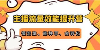 《主播流量效能提升营》懂流量、能种草、会转化，清晰明确方法规则