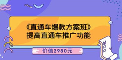 爱上黄昏《直通车爆款方案班》提高直通车推广功能