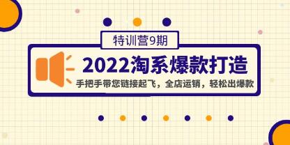 《淘系爆款打造特训营9期》手把手带您链接起飞，全店运销，轻松出爆款