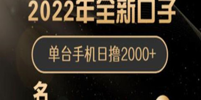 《全新口子京东小项目》手机批量搬砖玩法，一部手机日撸2000+