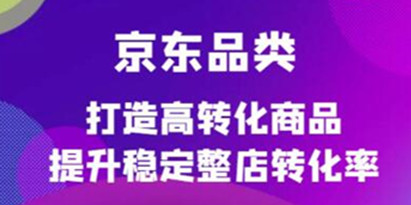 《京东电商品类定制培训课程》打造高转化商品提升稳定整店转化率