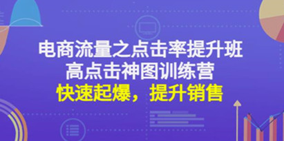 电商流量之点击率提升班+高点击神图训练营：快速起爆，提升销售！