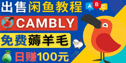 闲鱼赚钱小技巧，每单净赚10元，日赚100元-出售Cambly注册教程