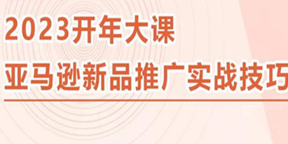 《2023亚马逊新品推广实战技巧》简单粗暴百万美金课程，实操性强的推广手段