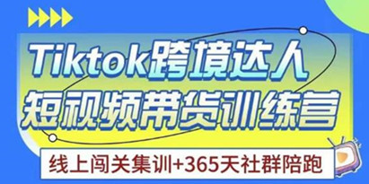 Tiktok海外精选联盟短视频带货百单训练营，带你快速成为Tiktok带货达人