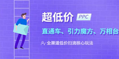 超低价ppc《直通车、引力魔方、万相台》全渠道低价扫流核心玩法