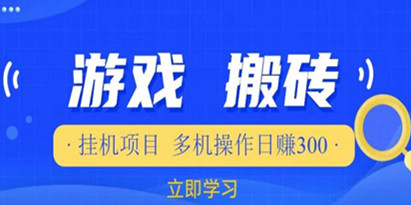 揭秘游戏挂机挂机项目，多机操作，日赚300