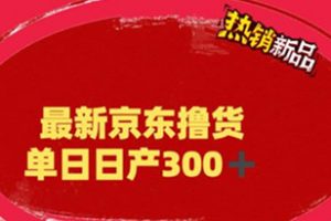 外面最高收费到3980的京东撸货项目，号称日产300+的项目（详细玩法视频教程）