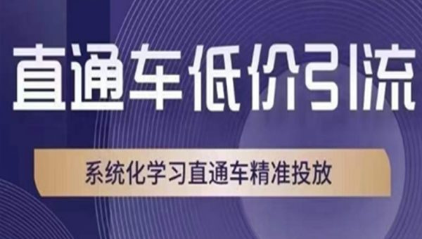 直通车低价引流课