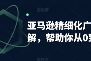 亚马逊精细化广告详解，帮助你从0到1，自动广告权重解读