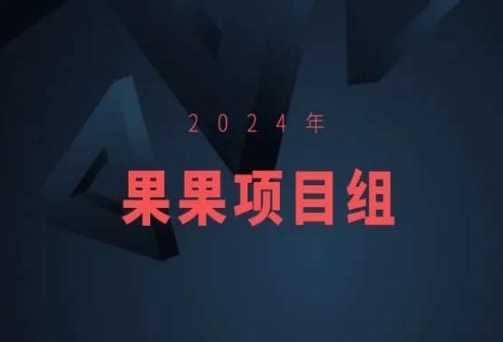 2024年果果项目组合集-果果最新项目
