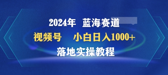 视频号蓝海赛道百家讲坛，落地实操教程，小白日入1000+