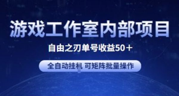 游戏工作室内部项目，自由之刃2, 全自动挂机单号收益50+