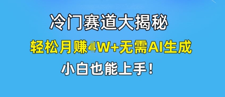 冷门赛道大揭秘