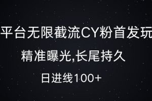 单平台无限截流创业粉首发玩法，精准曝光，长尾持久，日引流100+