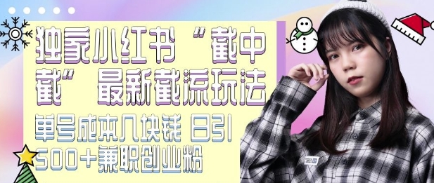 小红书截流玩