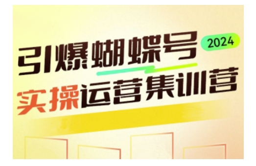 引爆蝴蝶号实操运营