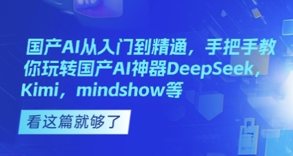 国产AI从入门到精通