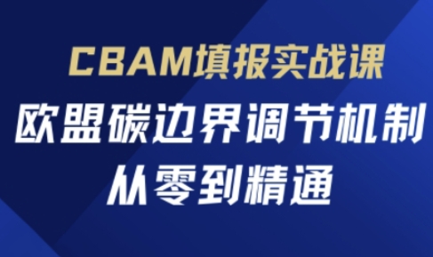 CBAM填报实战课