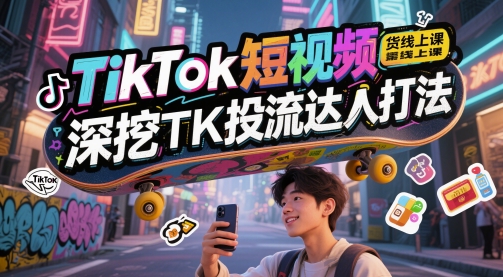 TikTok短视频带货线上课