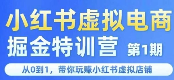 小红书虚拟电商掘金特训营