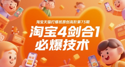 淘宝天猫打爆班原创高阶第73期，淘宝4剑合1必爆技术插图
