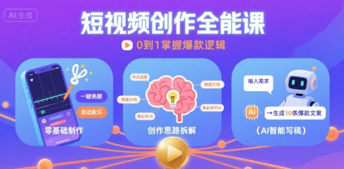 短视频创作课