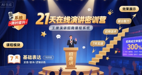 21天在线演讲密训营