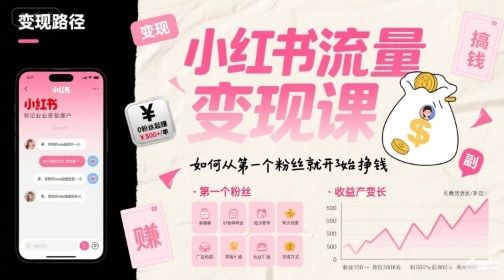 小红书流量变现课
