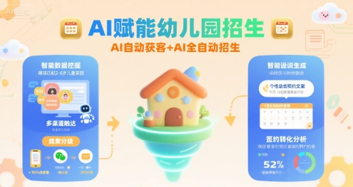 AI赋能幼儿园招生