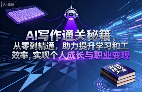 AI写作通关秘籍，从零到精通，助力提升学习和工作效率，实现个人成长与职业变现插图