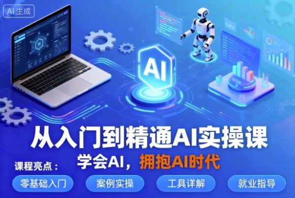 从入门到精通AI实操课，学会AI，拥抱AI时代插图