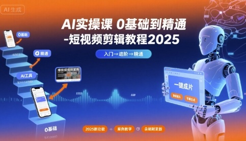 AI实操课0基础到精通-短视频剪辑教程2025插图