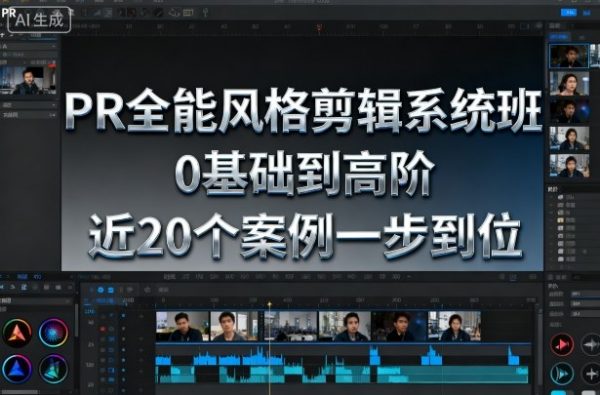 PR全能风格剪辑系统班，0基础到高阶，近20个案例一步到位插图
