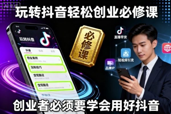 玩转抖音轻松创业必修课