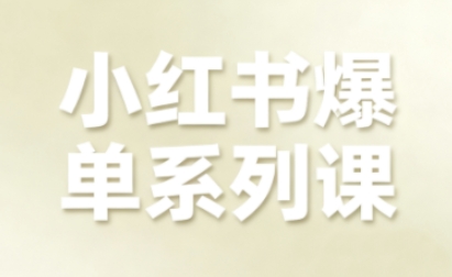 小红书爆单系列课，聚焦小红书电商全链路增长插图