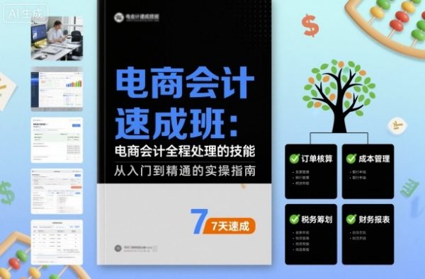 电商会计速成班，电商会计全程处理的技能插图
