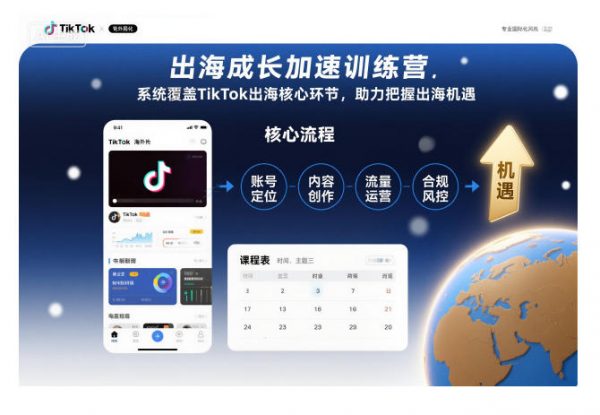 出海成长加速训练营，系统覆盖TikTok出海核心环节，助力把握出海机遇（更新）插图