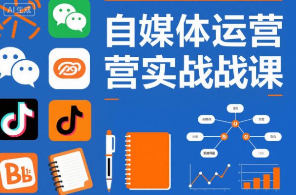 自媒体运营实战课，掌握一套系统的自媒体运营底层方法论，成为优秀的内容创作者插图